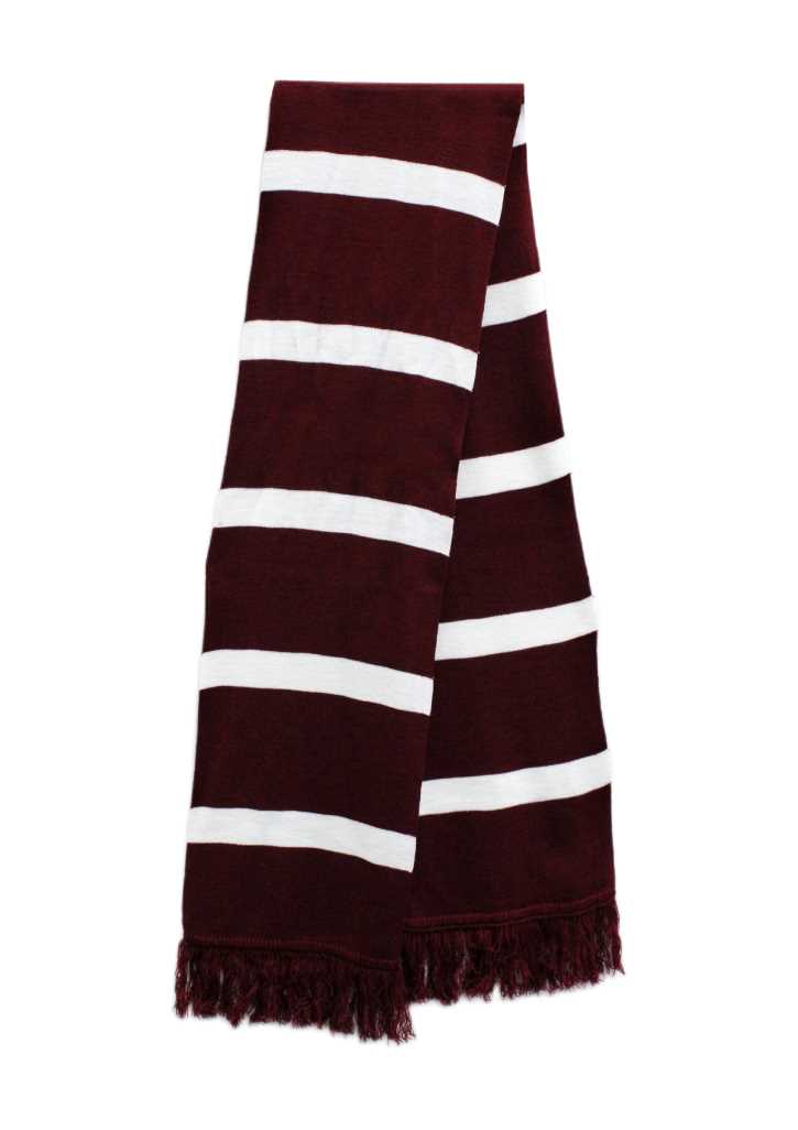 Sacred Heart College Napier Scarf Burgundy/White 1SZ