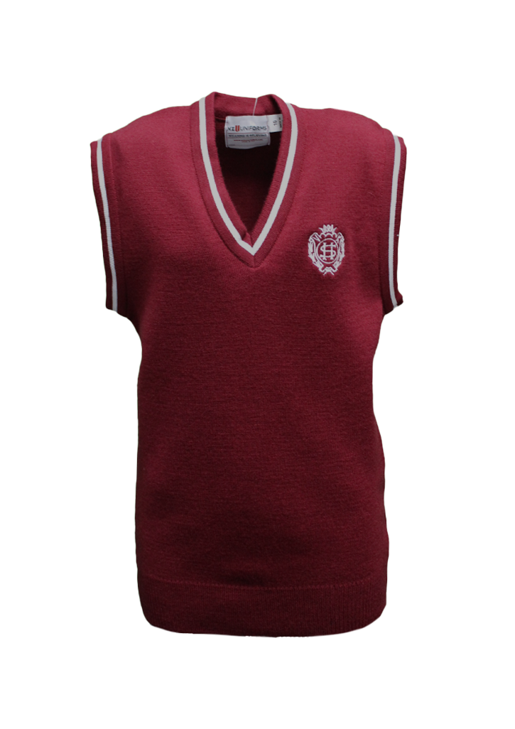 Sacred Heart College Napier Vest Maroon/White